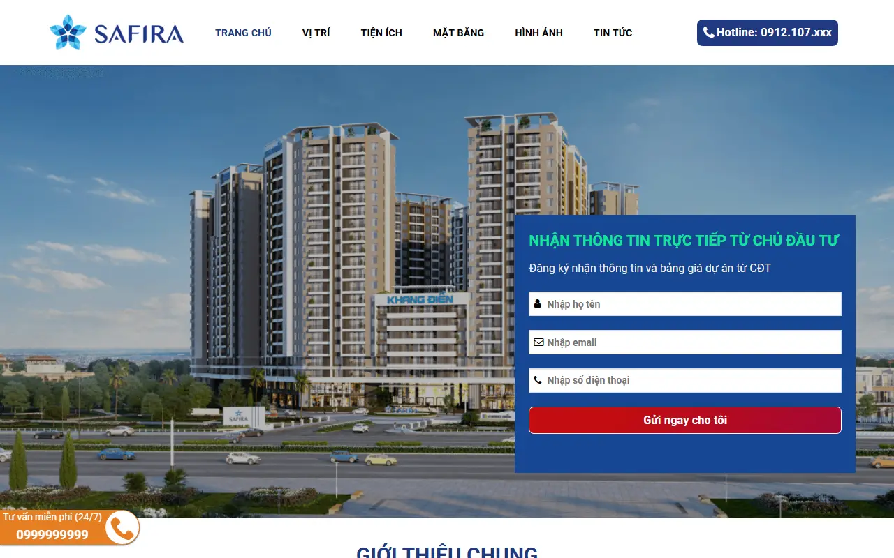 Mẫu website bất động sản — Bất động sản – Mua bán và cho thuê #3