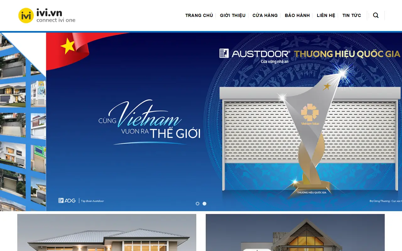 Mẫu website vật liệu xây dựng — Cửa Nhôm 3 – Cửa nhôm, cửa kính, vách ngăn
