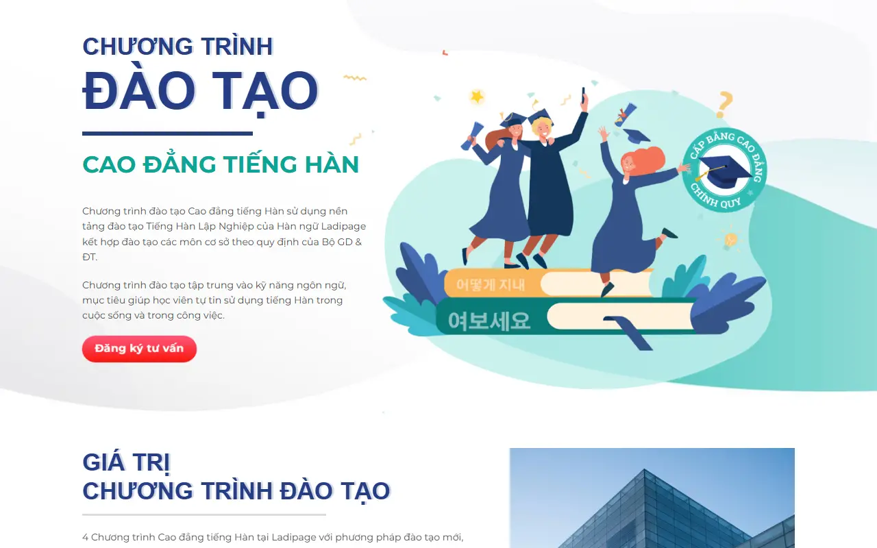 Mẫu website du học & xklđ — Tư vấn Du học #1