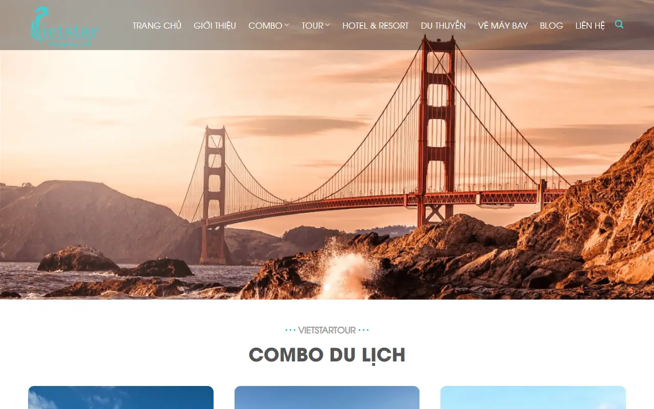 Mẫu website du lịch & tour — Du lịch #3