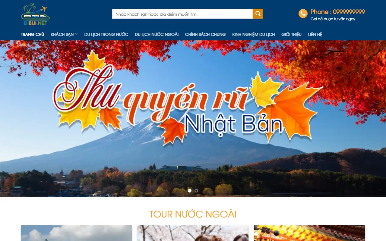 Mẫu website du lịch & tour — Du Lịch 3 – Tour trong nước và quốc tế