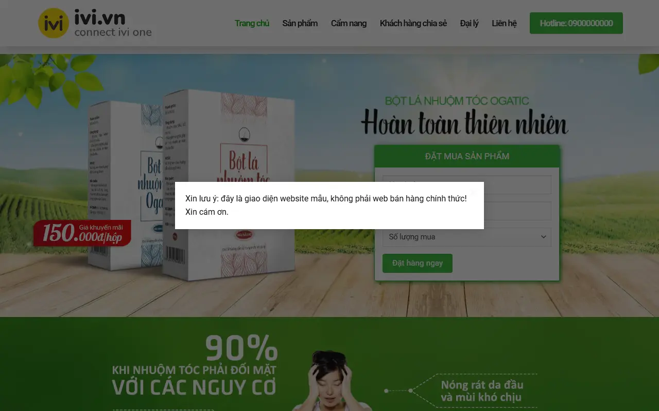 Mẫu website dược phẩm & thuốc — Dược phẩm #2