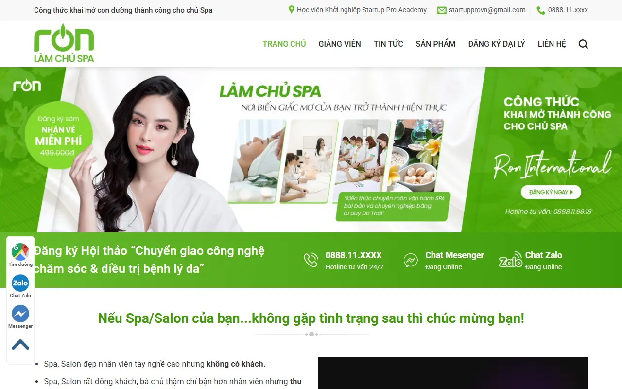 Mẫu website khoá học online — Giáo dục & Khóa học #2