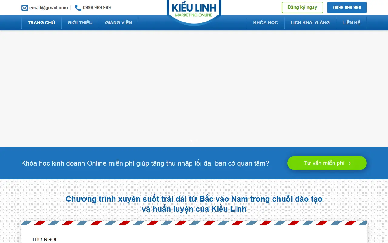 Mẫu website khoá học online — Giáo dục & Khóa học #5