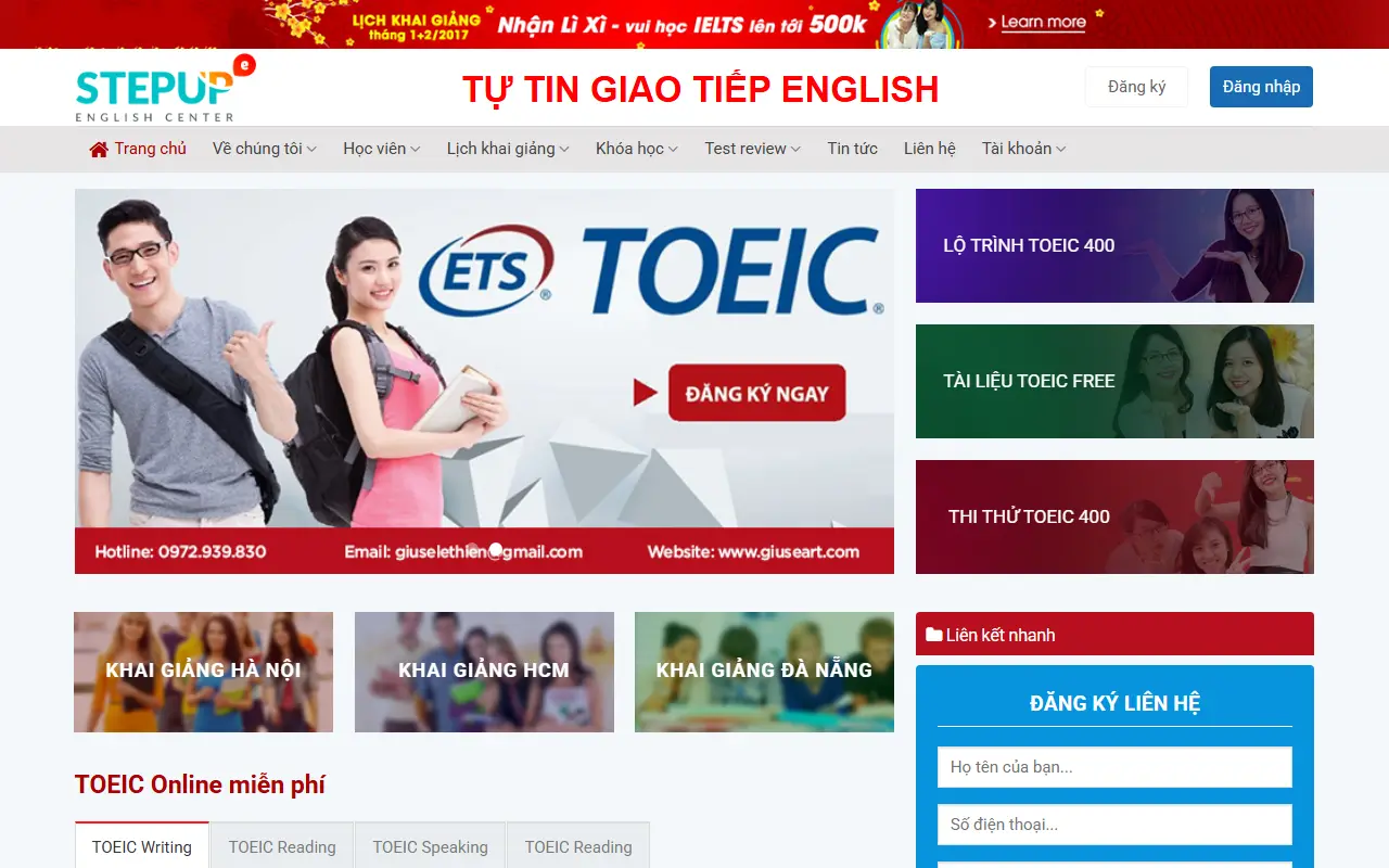 Mẫu website trường học & giáo dục — Giáo dục & Khóa học – Khóa học trực tuyến