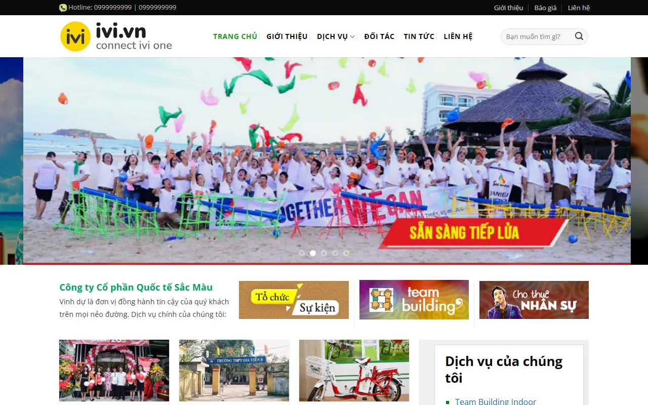Mẫu website sự kiện & tiệc cưới — https://event3.ivi.vn – event3