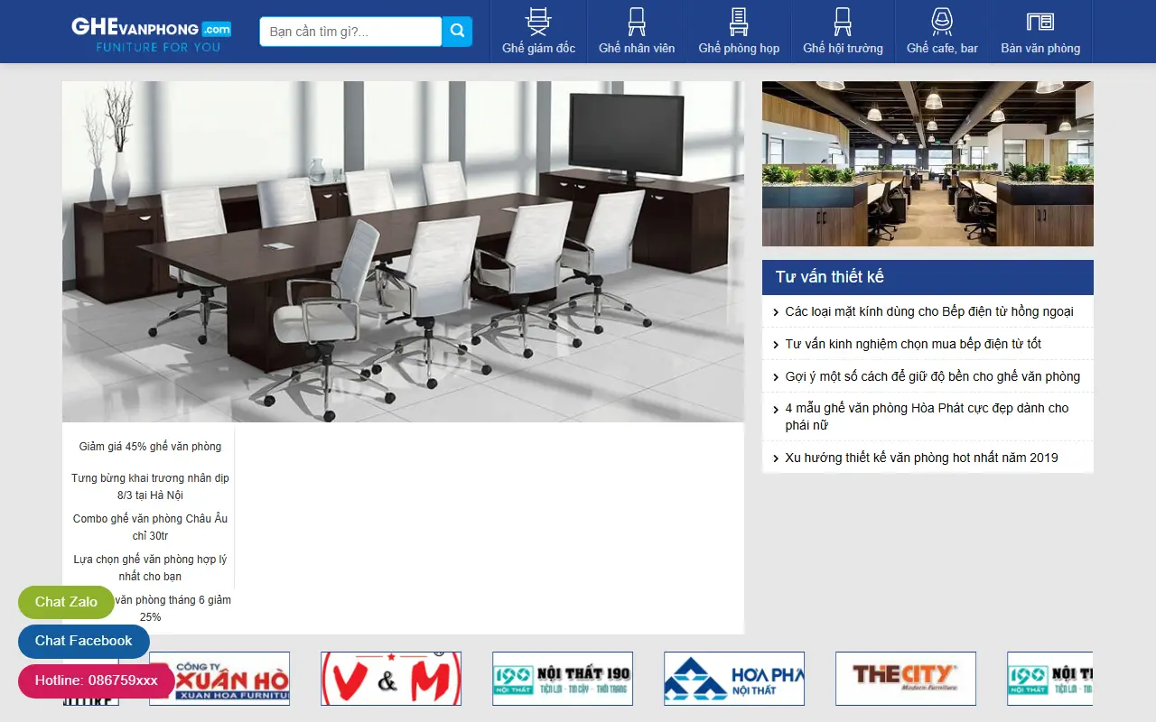 Mẫu website nội thất — Mẫu website bán nội thất