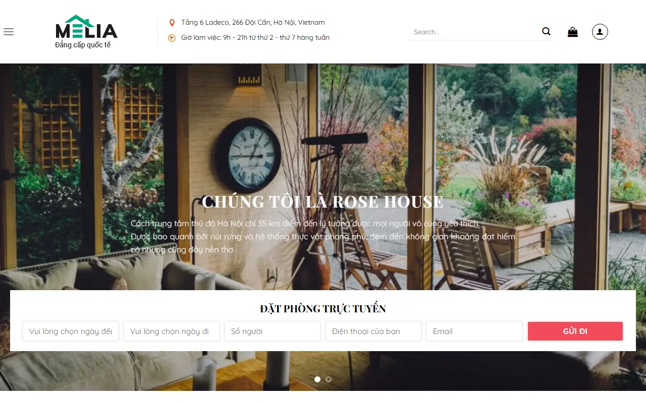 Mẫu website khách sạn & lưu trú — Khách sạn & Lưu trú #3