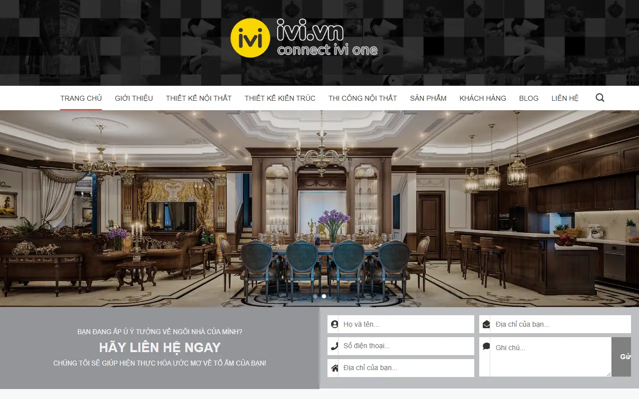 Mẫu website kiến trúc & thiết kế — Mẫu website công ty kiến trúc