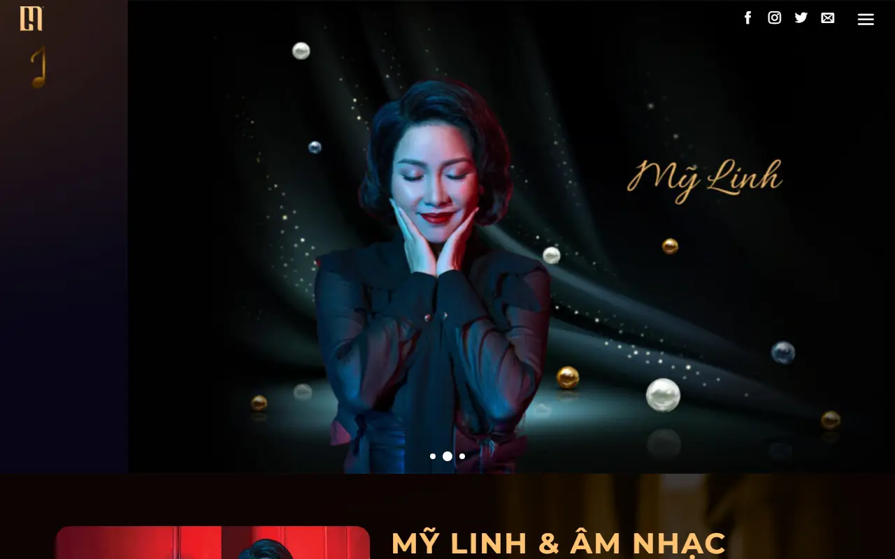 Mẫu website năng khiếu & nghệ thuật — Mẫu web âm nhạc