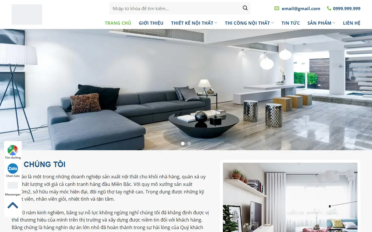 Mẫu website nội thất — Nội thất #7