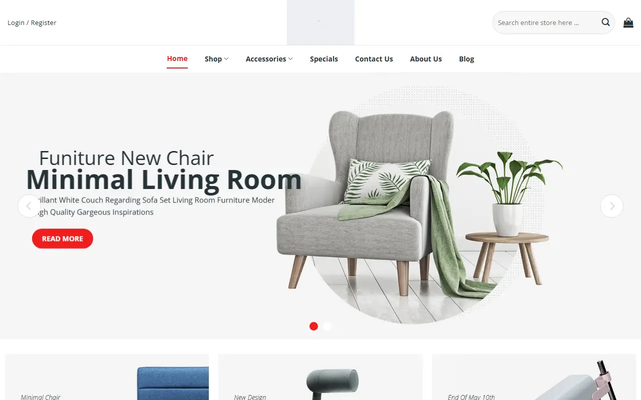 Mẫu website nội thất — Nội thất #9
