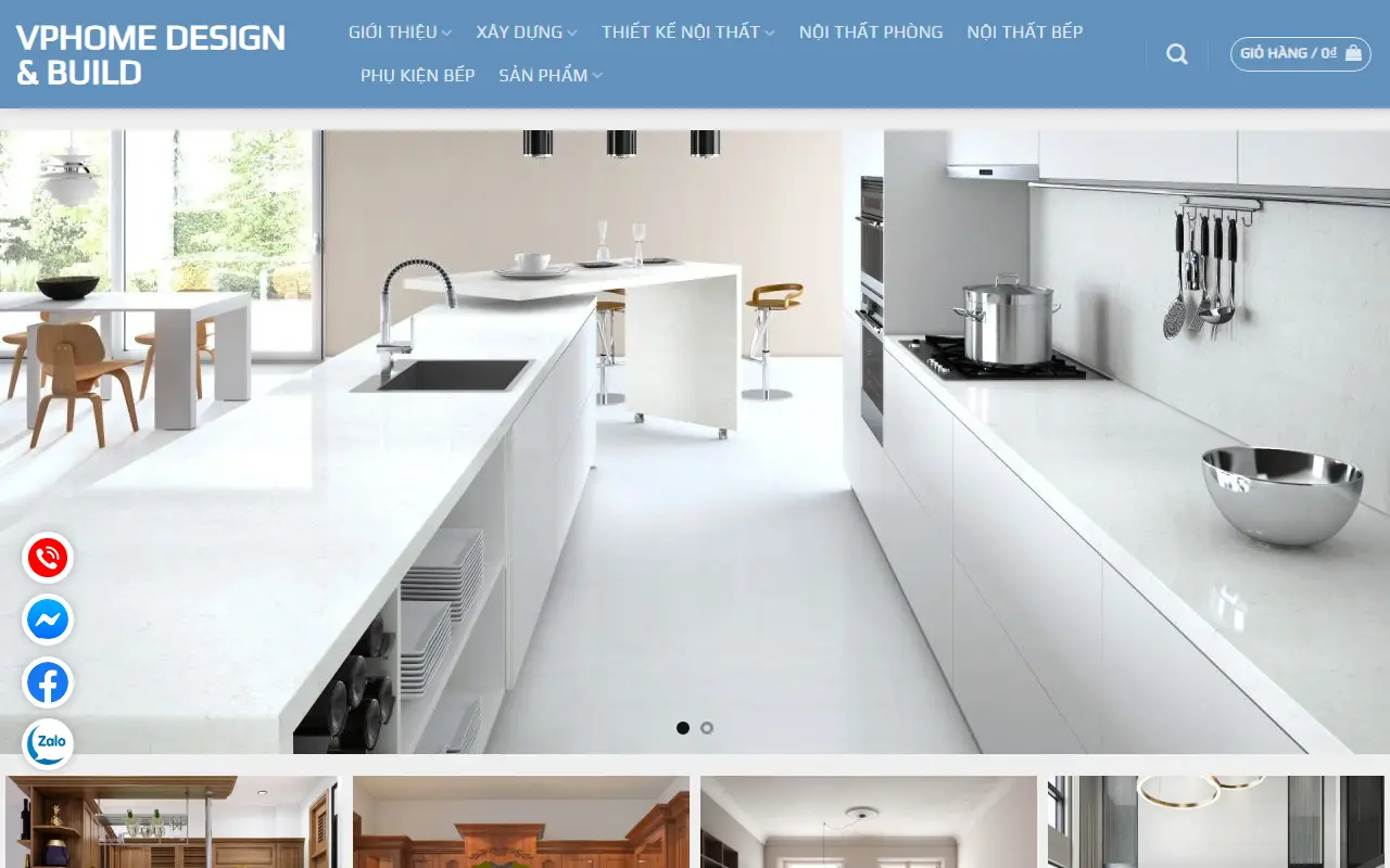 Mẫu website nội thất — VPhome Design & Build – Design & Build