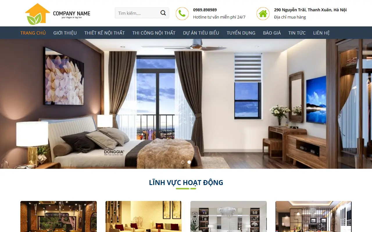 Mẫu website nội thất — Nội thất #10