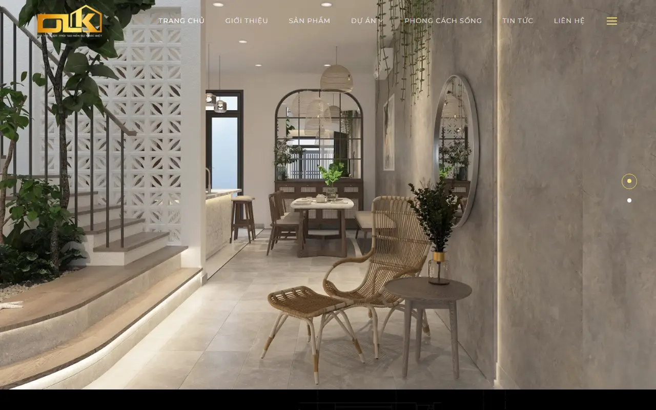 Mẫu website nội thất — Công Ty Cổ Phần Tập Đoàn DLK GROUP #1