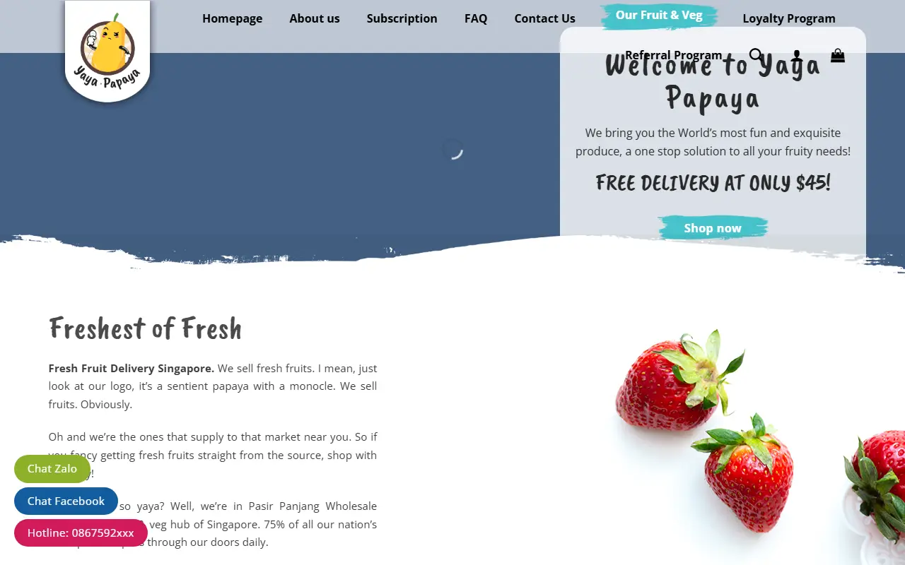 Mẫu website nông sản & đặc sản — Mẫu website nông sản