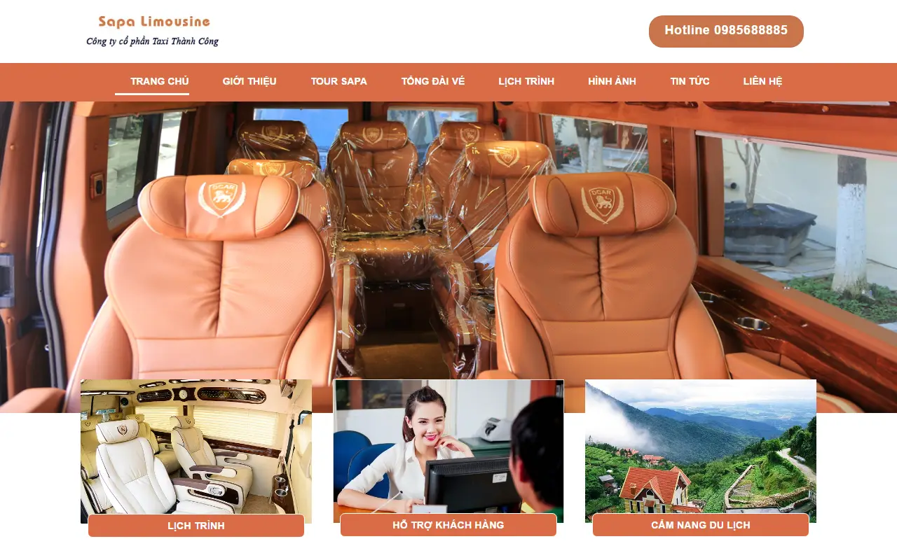 Mẫu website du lịch & tour — TRANG CHỦ - abc