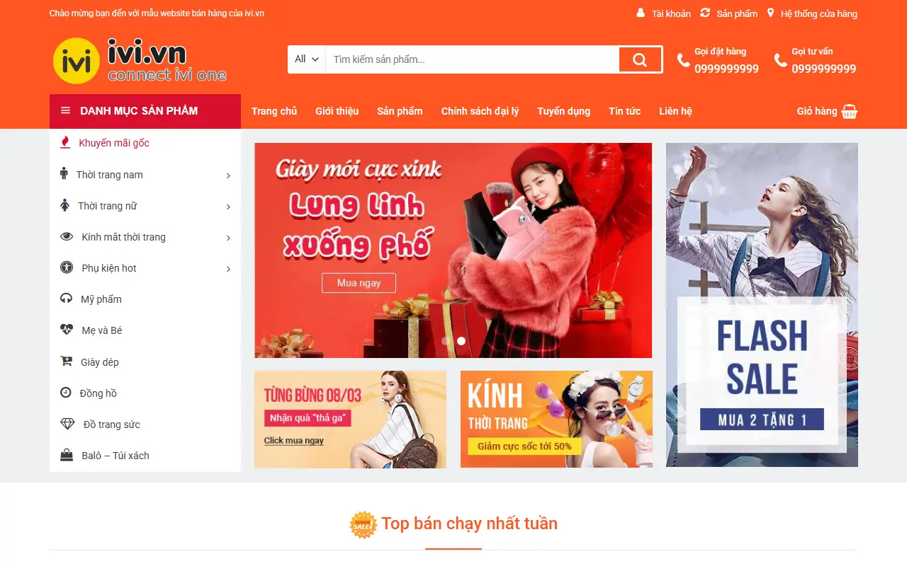 Mẫu website thời trang — Thời trang #3