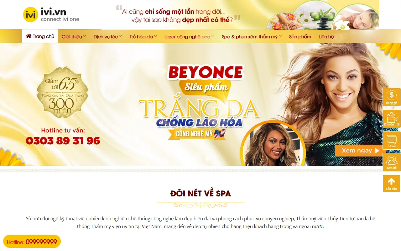 Mẫu website spa & thẩm mỹ — Spa & Thẩm mỹ #2