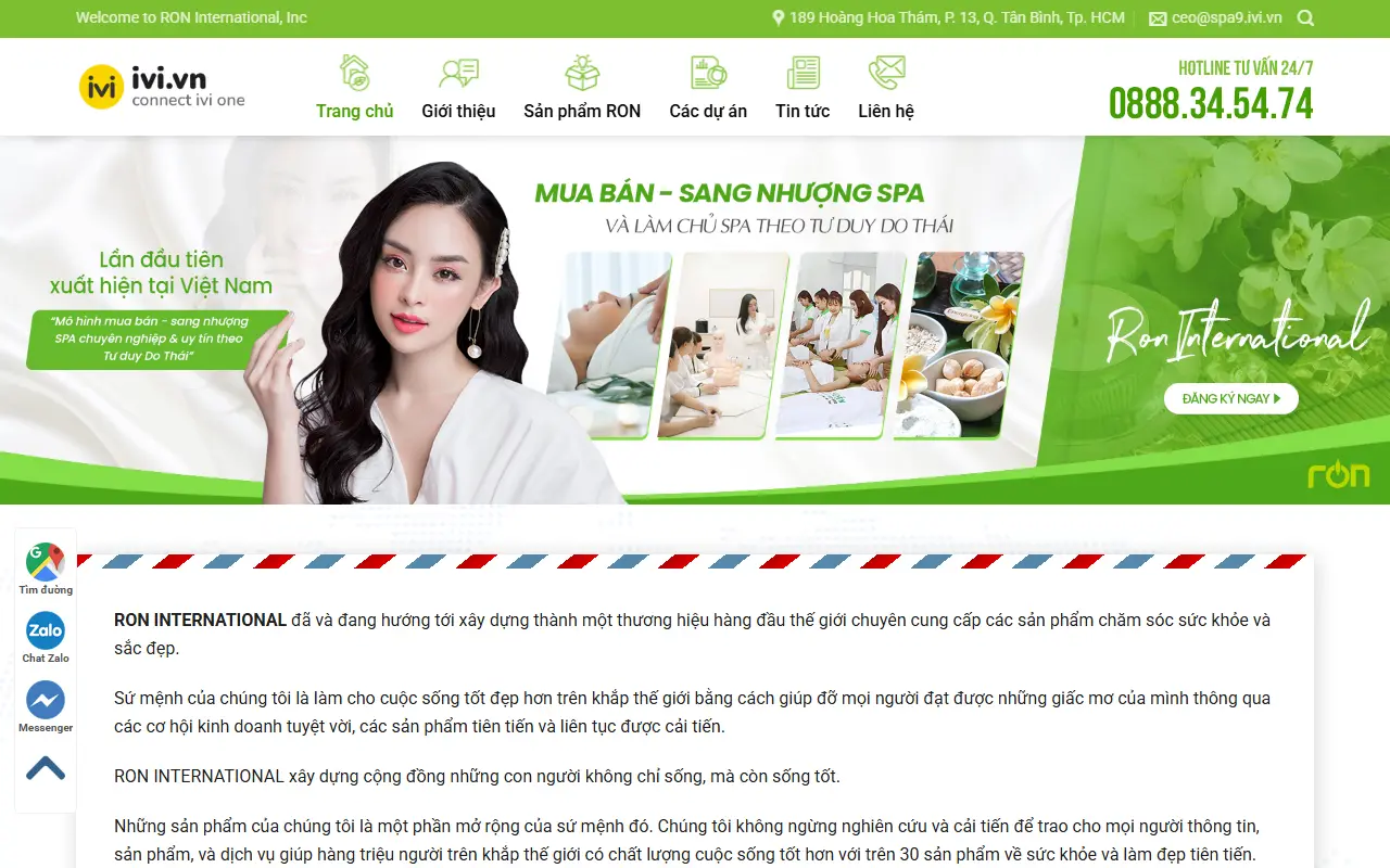 Mẫu website spa & thẩm mỹ — Spa & Thẩm mỹ #8