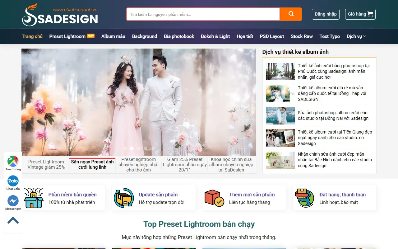 Mẫu website ngành khác — Mẫu website bán tài nguyên #2