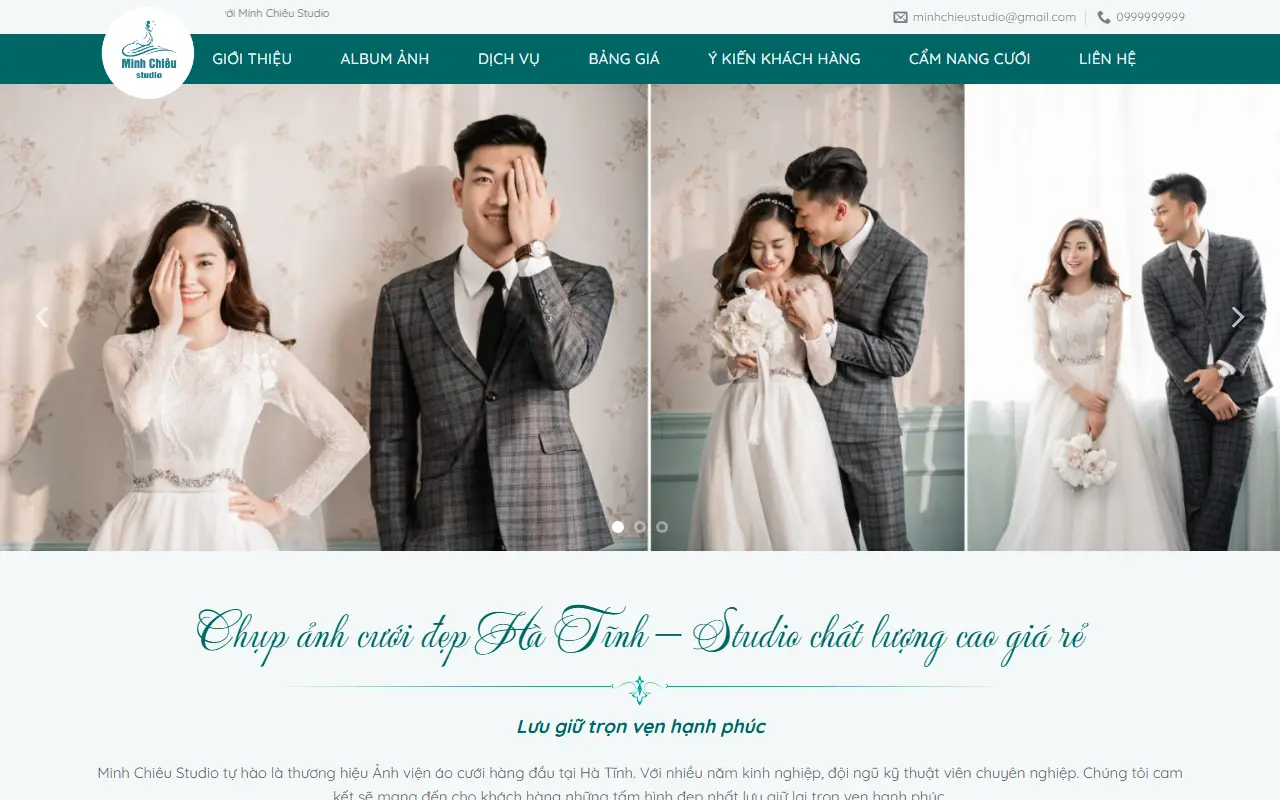 Mẫu website studio & nhiếp ảnh — Studio #2