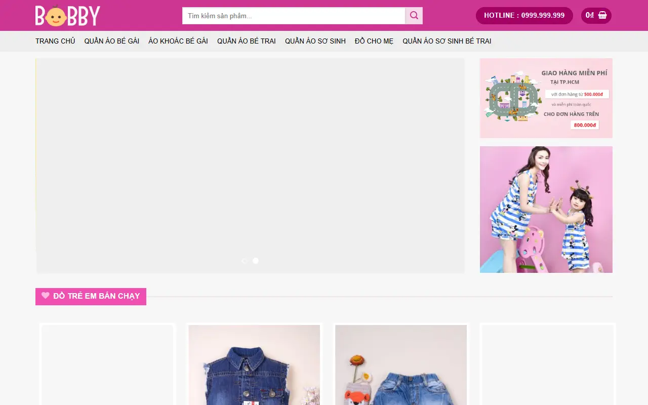 Mẫu website thời trang — Thời trang #4