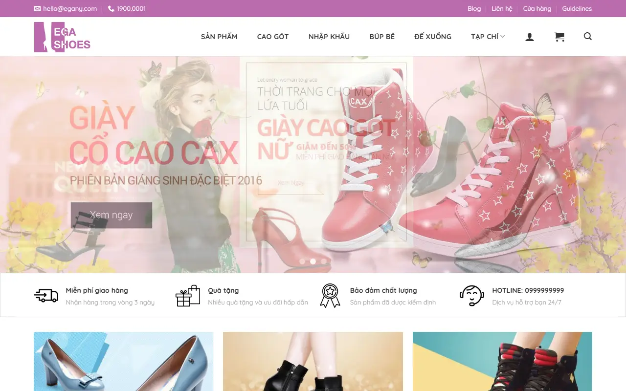 Mẫu website thời trang — Thời trang – Quần áo và phụ kiện