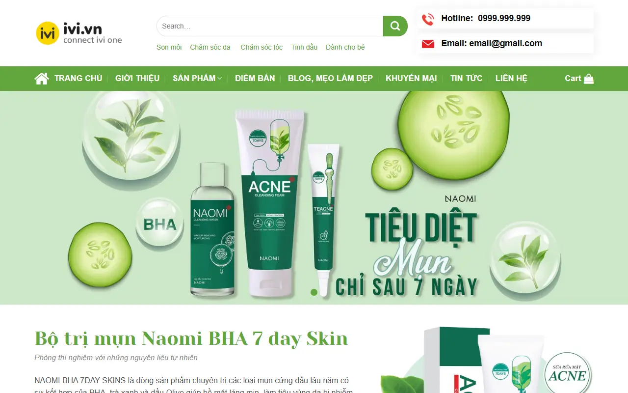 Mẫu website thực phẩm sạch — Thực phẩm #3