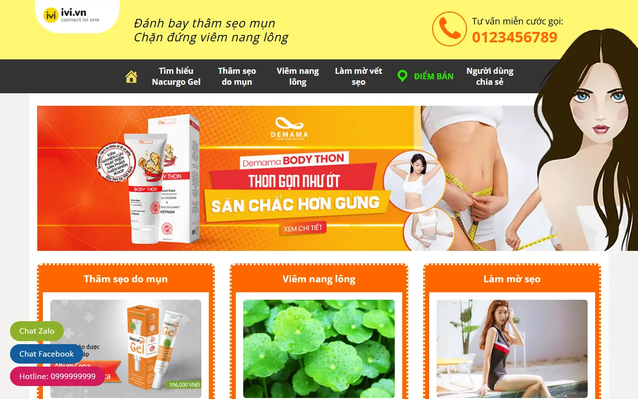 Mẫu website thực phẩm sạch — Thực phẩm #9