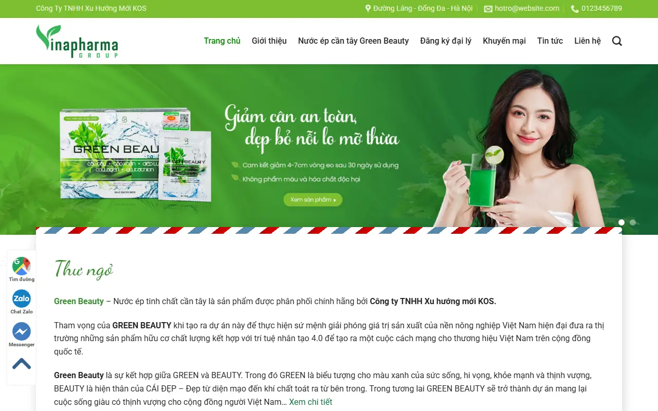 Mẫu website thực phẩm sạch — Thực phẩm #10