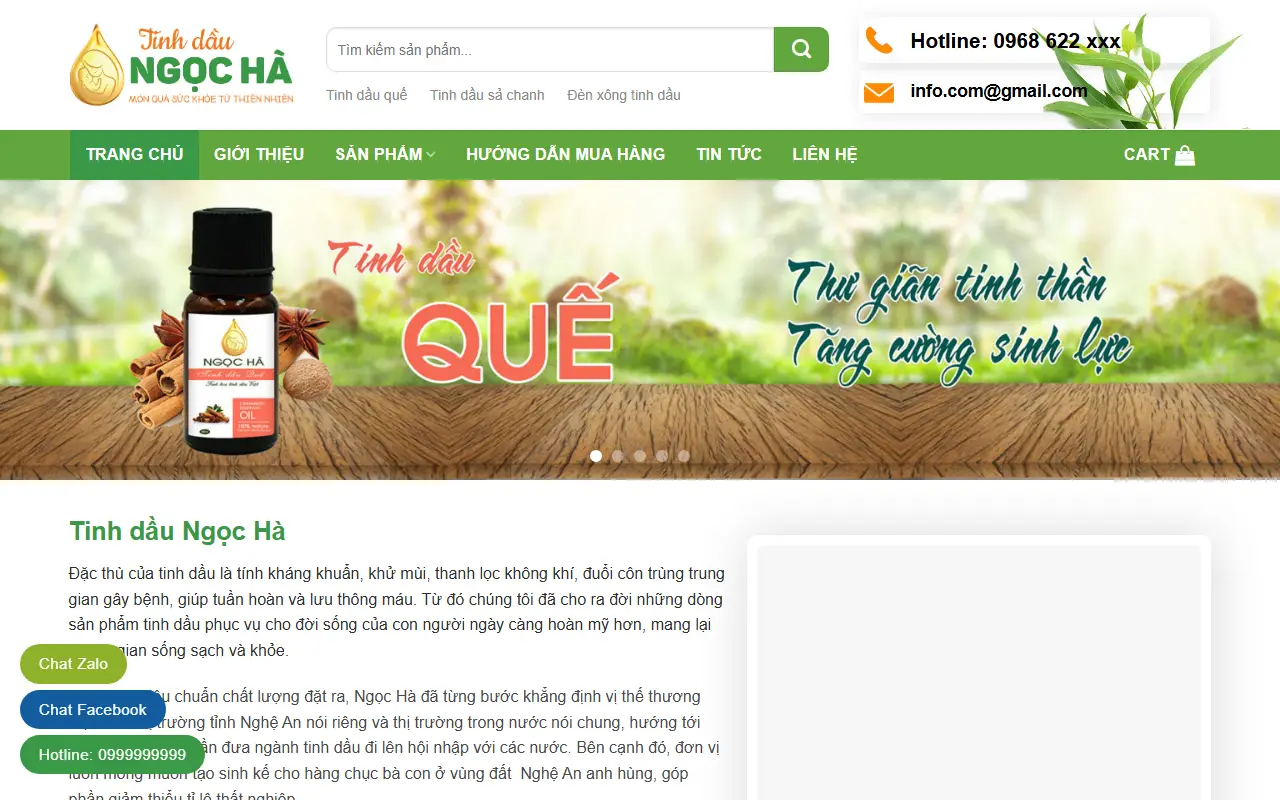 Mẫu website thực phẩm sạch — Thực phẩm #11
