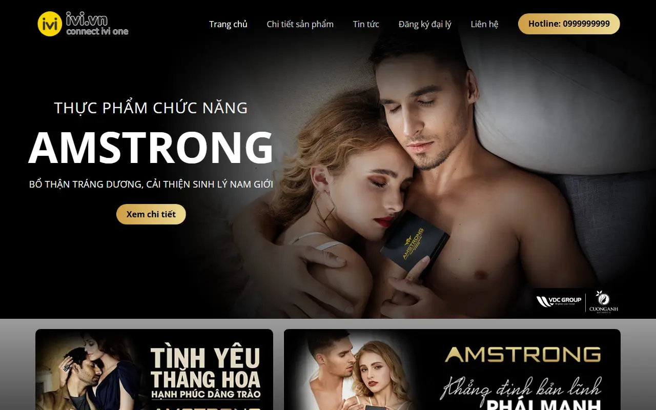 Mẫu website thực phẩm chức năng — Thực phẩm chức năng #3