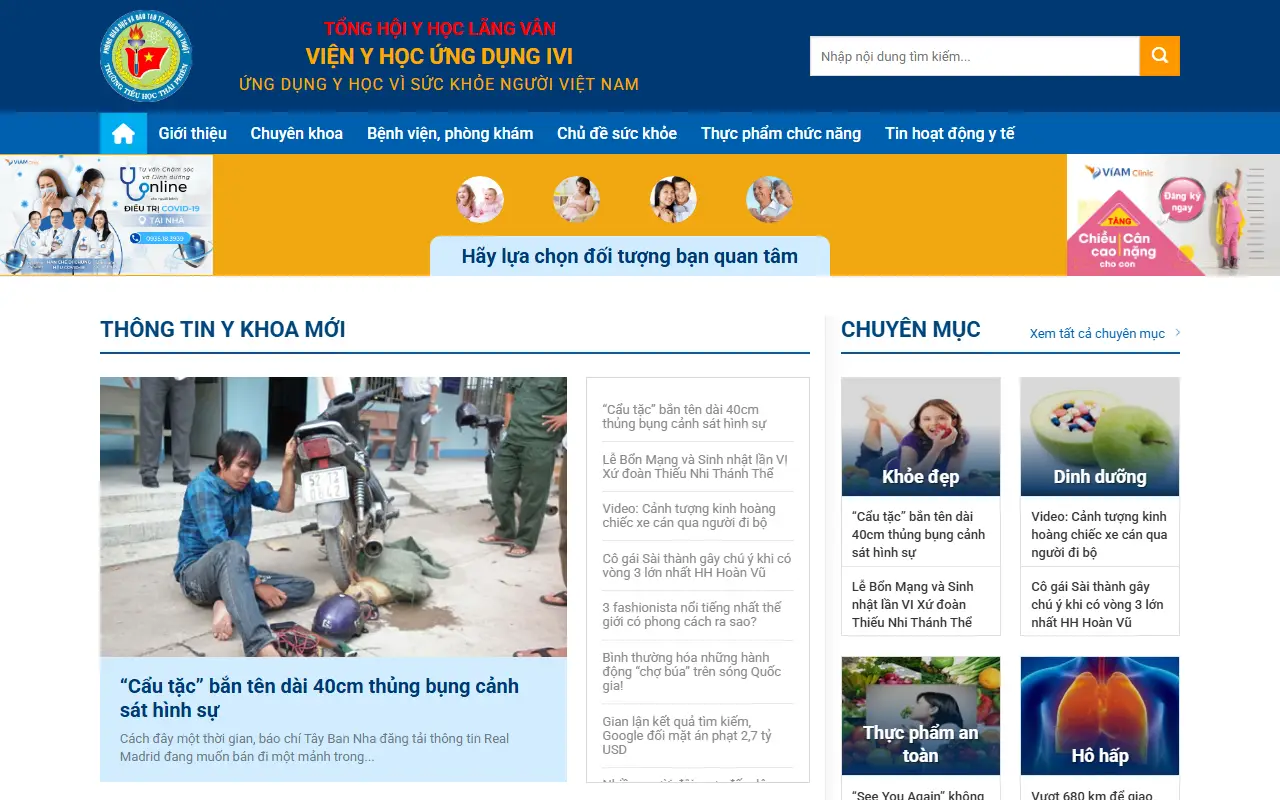 Mẫu website tin tức & blog — Mẫu web tin tức #6